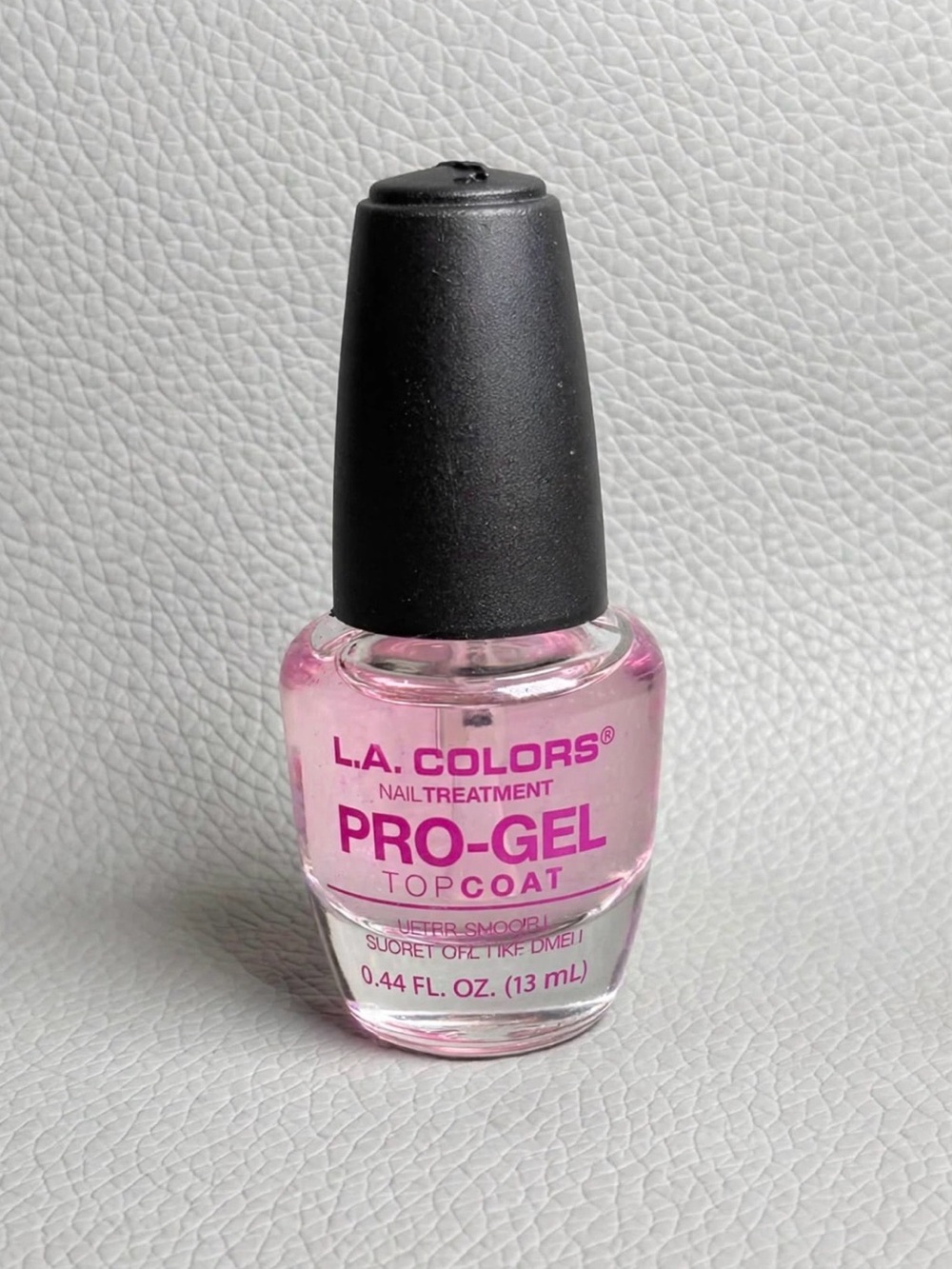 L.A. COLORS Pro-Gel Top Coat - Light Pink Finish